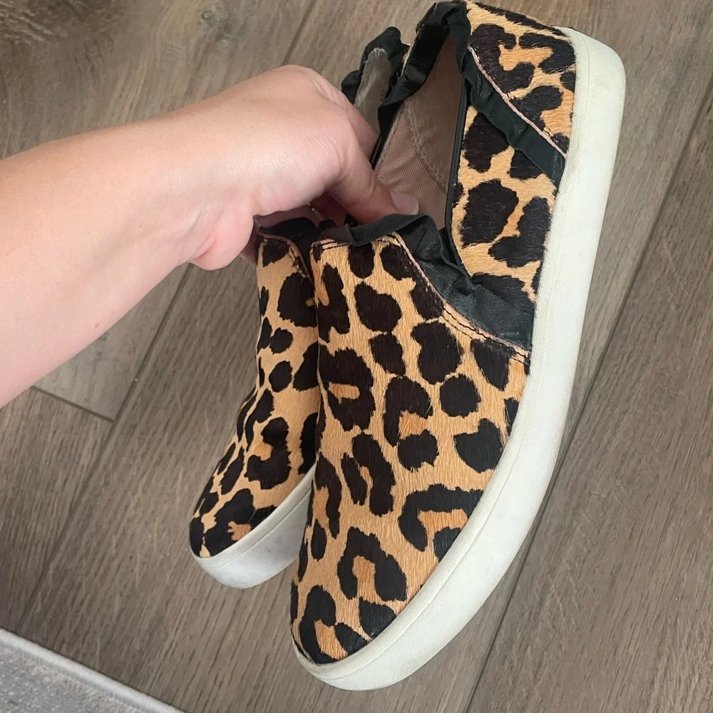 Kate Spade Black and Tan Slip-On Shoes